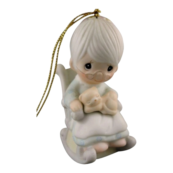 NIB *Precious Moments Ornament: #E-0516 "The Purr-fect GRANDMA" 1983 - Picture 6 of 9